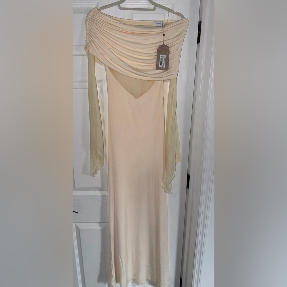 MESHKI Kaitlin Slinky and Mesh Maxi Dress - Picture 5 of 7